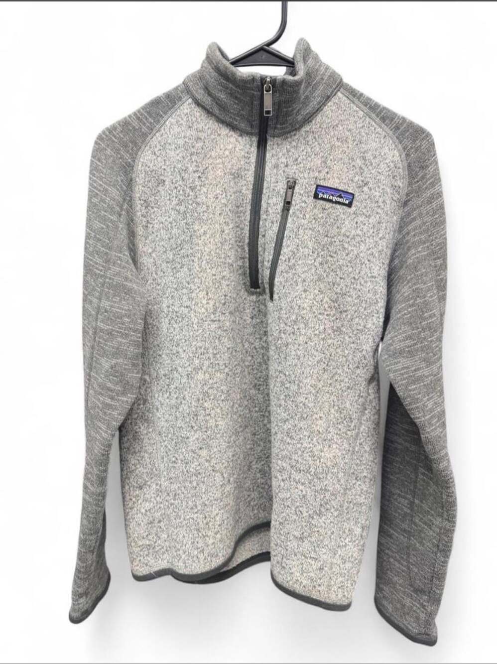 Patagonia Men's Better Sweater 1/4-Zip Fleece Pullover Jacket Grey Nickel Forge